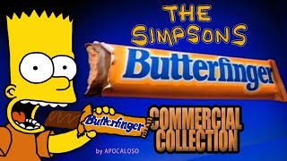 The Simpsons - ALL Butterfinger Commercial Collect