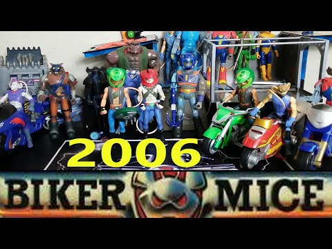 BIKER MICE WEEK DAY 1:  2006 ENTIRE 6.5 INCH TOY LINE REVIEWED FIGURES BIKES AND PLAYSET