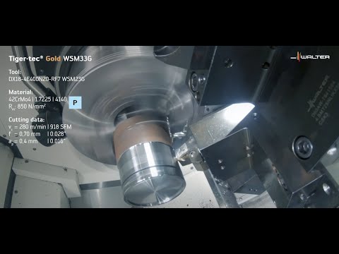 TIGER·TEC® GOLD GROOVING GRADE WSM33G - Extremely hard in order to protect against wear