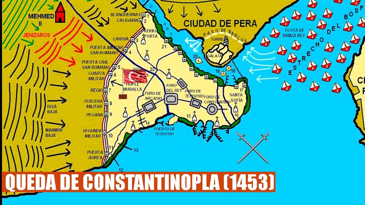 O dia em que CONSTANTINOPLA FOI PERDIDA para o ISLÃ (2/2)