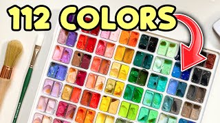 I Tested that HUGE FANCY JELLY GOUACHE Set *112 Colors*