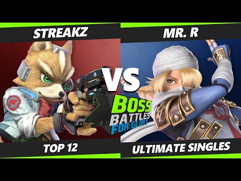 BOSS BATTLES: FG Top 12 - Streakz (Fox) Vs. Mr. R (Sheik) SSBU Ultimate Tournament