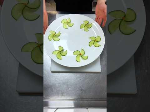 Super salad decoration idea,how to decorate salad, cucumber decoration #shortviral #saladidea