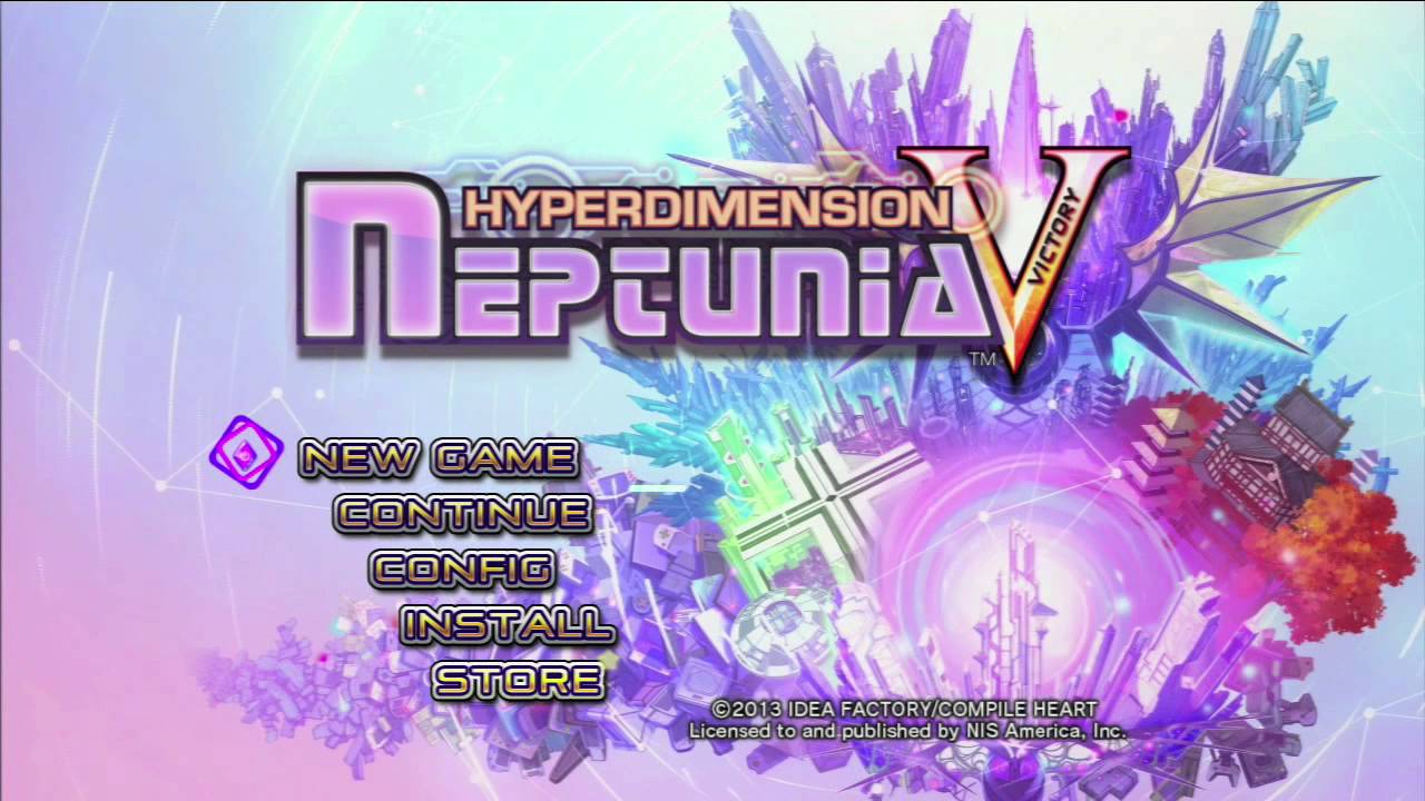 Hyperdimension Neptunia Victory Title Screen (HD)
