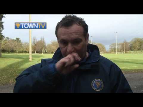 Micky Mellon pre Cambridge United away 14/15 - Town TV