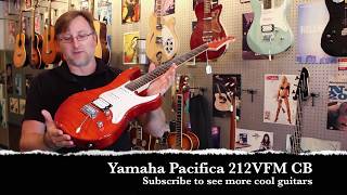 Video thumbnail for 2015 Yamaha Pacifica 212VFM CB - Carmel Brown Electric Guitar by Guitars United