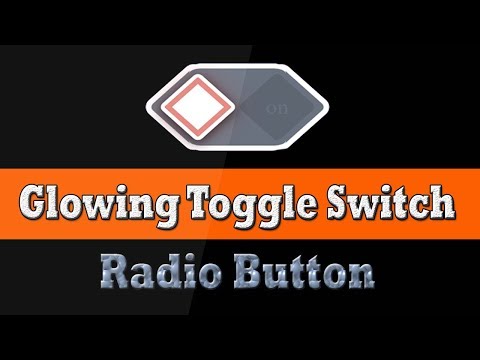 Glowing Toggle Button Using Html Css