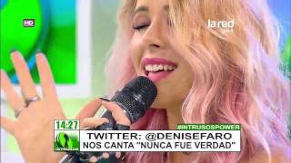 Denise Faro canta en Intrusos - La RED tv