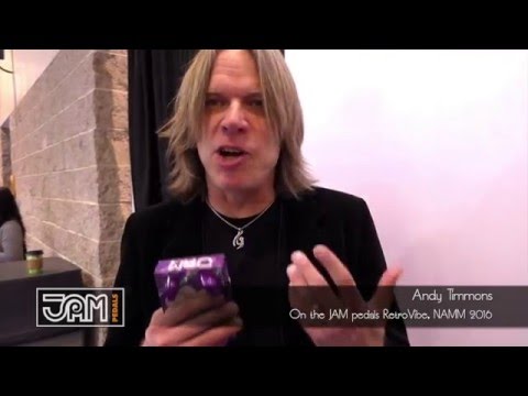 Andy Timmons on the JAM pedals RetroVibe (NAMM show 2016)