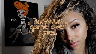 Zonnique - Game Over Lyric Video