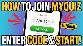 How to Join MyQuiz – Enter a Code and Start the Quiz