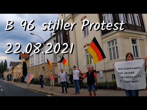 B 96 stiller Protest,   Corona 22.08.2021  Elke war auf der B 96