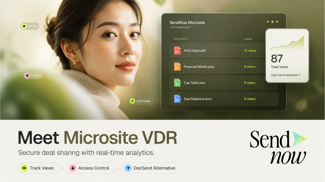 SendNow Deal Room & Microsite Walkthrough