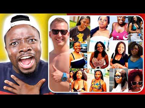 The Russian Guy Videoing Ghana Ladies He Picked And...