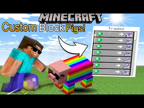 EPIC Custom Block Pigs in Minecraft!? 😱