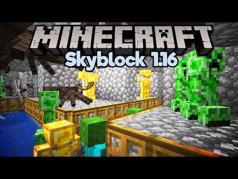 Pathfinding Hostile Mob Farm! ▫ Minecraft 1.16 Skyblock (Tutorial Let's Play) [Part 3]