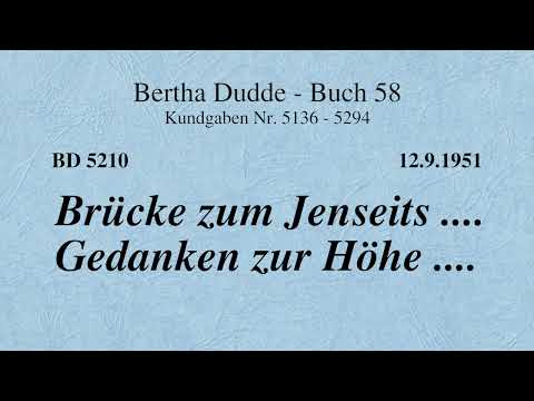 BD 5210 - BRÜCKE ZUM JENSEITS .... GEDANKEN ZUR HÖHE ....