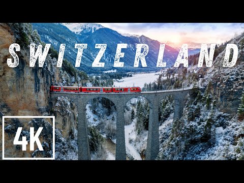 Switzerland 4K — Relaxing Nature Film | Winter to Spring