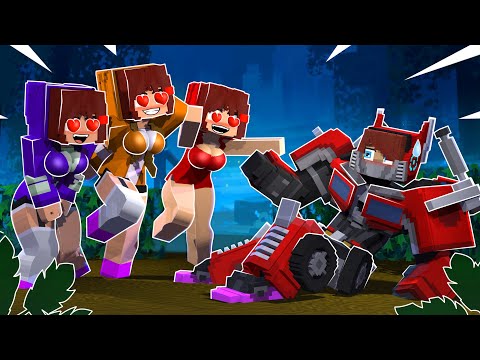 JJ TRANSFORMER LOVE CURSE - JJ & Mikey Maizen Minecraft Animation