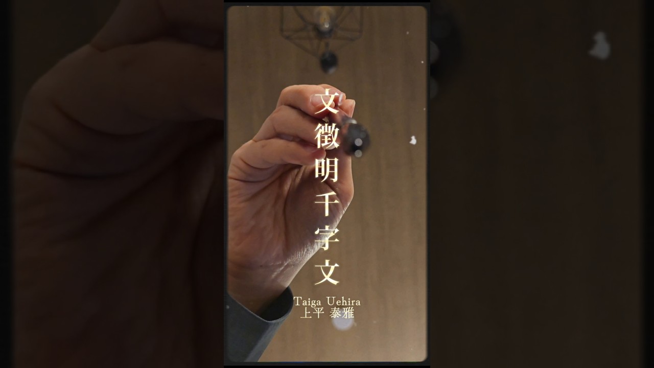 【書道】文徴名千字文を臨書してみました