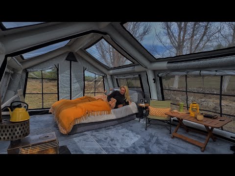 CAMPING WITH HOME COMFORT IN OUR NEW XXL TENT