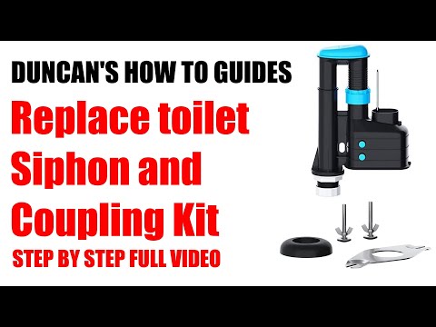 How to replace toilet Siphon and Coupling Kit #plumbing #toilet #diy #howtoguide