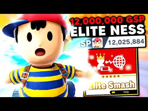 This is what a 12,000,000 GSP Ness looks like in Elite Smash
