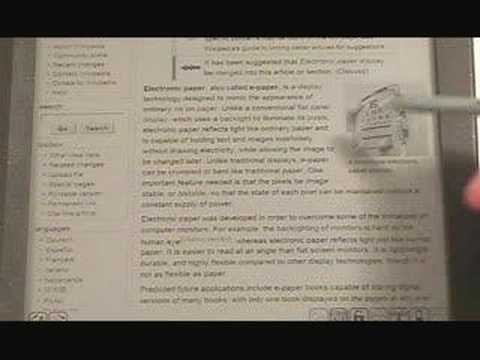 E-ink Web Browser (with Google Search demo)