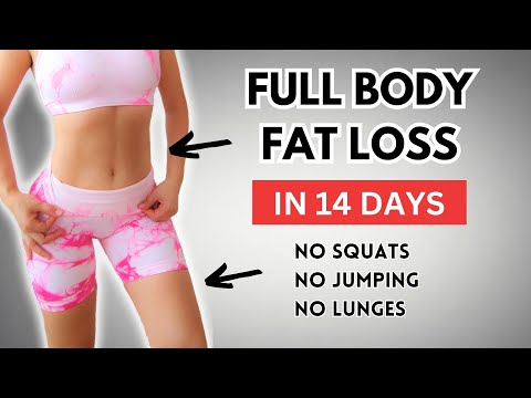 FULL BODY FAT LOSS in 14 Days, easy standing abs, no squats/ lunges