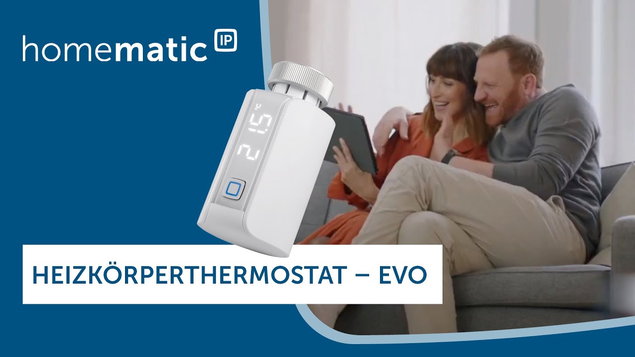 Homematic IP Smart Home Thermostat de radiateur Evo argent