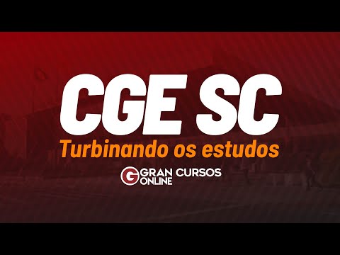 Concurso CGE SC: Turbinando os estudos