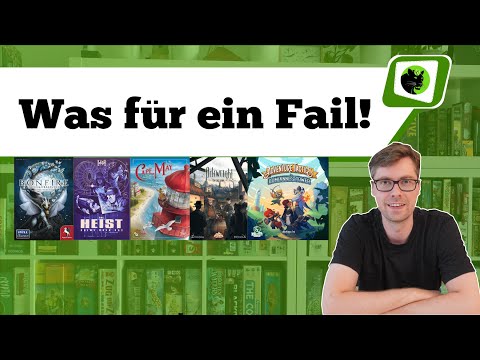 Ich kam, sah und Brettspiele #23 - 5 Spiele im Schnelldurchlauf - Von Innovation und Fail