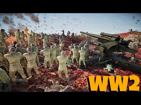 500,000 Allied Forces Stand Against Axis Forces | Ultimate Epic Battle Simulator 2 | UEBS 2