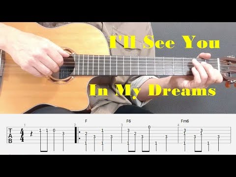 I'll See You In My Dreams - Fingerstyle guitar with tabs