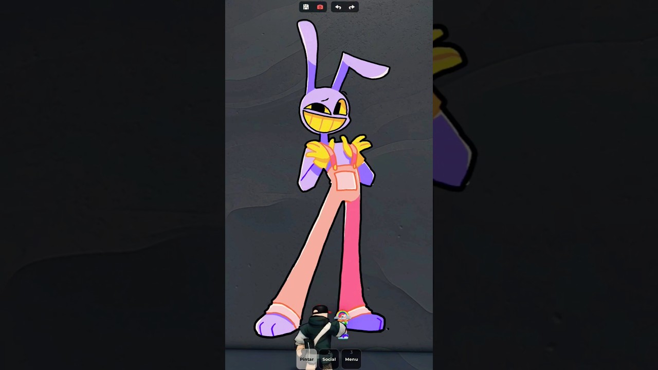 How To Draw Jax from The Amazing Digital Circus on Roblox Spray Paint #roblox