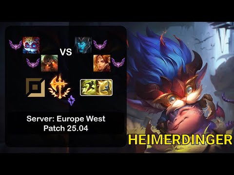 Heimerdinger APC + Nautilus vs Kalista + Leona - EUW Master - Patch 25.04