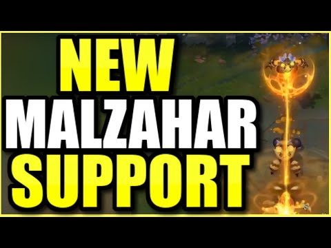 (NEW SKIN!) THIS MALZAHAR SUPPORT IS ACTUALLY KIND OF BROKEN?! FULL AP BEEZAHAR SUPPORT!