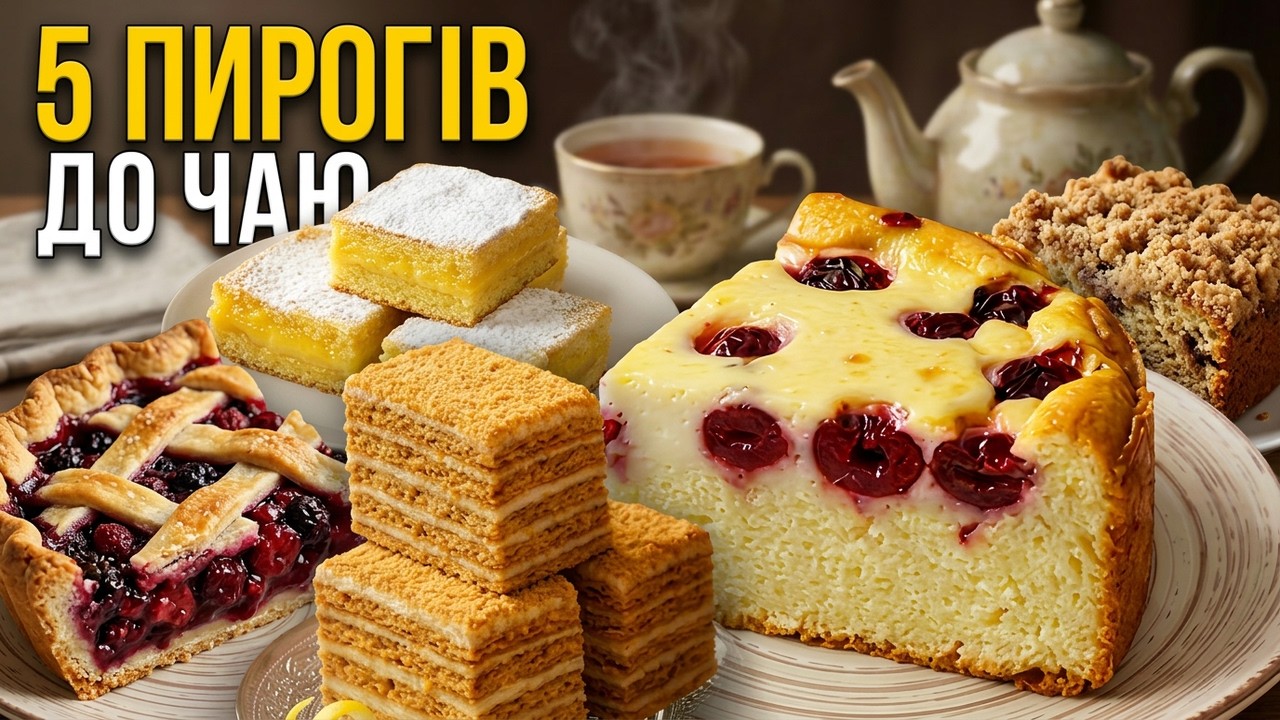 пиріг до чаю — відеорецепт