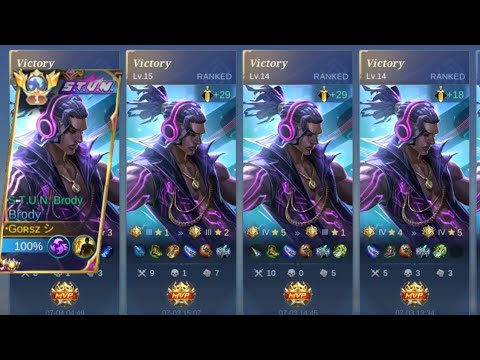 HOW TO PLAY SOLO RANK BRODY TO REACH MYTHIC | MLBB