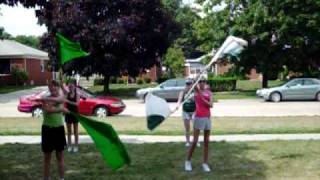 preview picture of video 'allen park marching colorguard practice video'