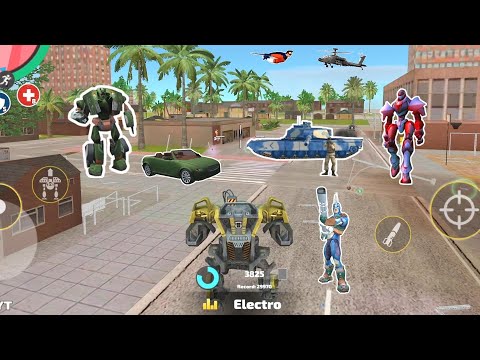 Rope Hero: Vice Town (BD 100 Ground Assault Machine) Spider Robo Blast  Tanks - Android Gameplay HD