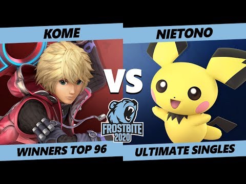 Frostbite 2020 SSBU Winners Top 96 - SG8 | Kome (Shulk) Vs. DNG | Nietono (Pichu) Ultimate Singles