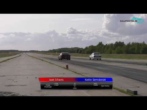 Jaak Sillaots - Dodge Challenger vs Ketlin Semidotski - Opel Vectra. Dragrace@EDRAfinals2019