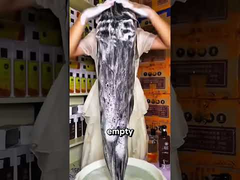 This woman used a huge amount of shampoo and soap! 😱