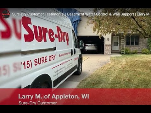 Basement Water Control & Wall Stabilization | Customer Testimonial from Larry M of Appleton, WI Basement Water Control & Wall Stabilization | Customer Testimonial from Larry M of Appleton, WI