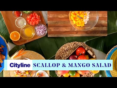 Bahamian scallop and mango salad