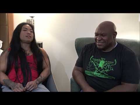 On set with Marillyn Yee Womens Body Builder