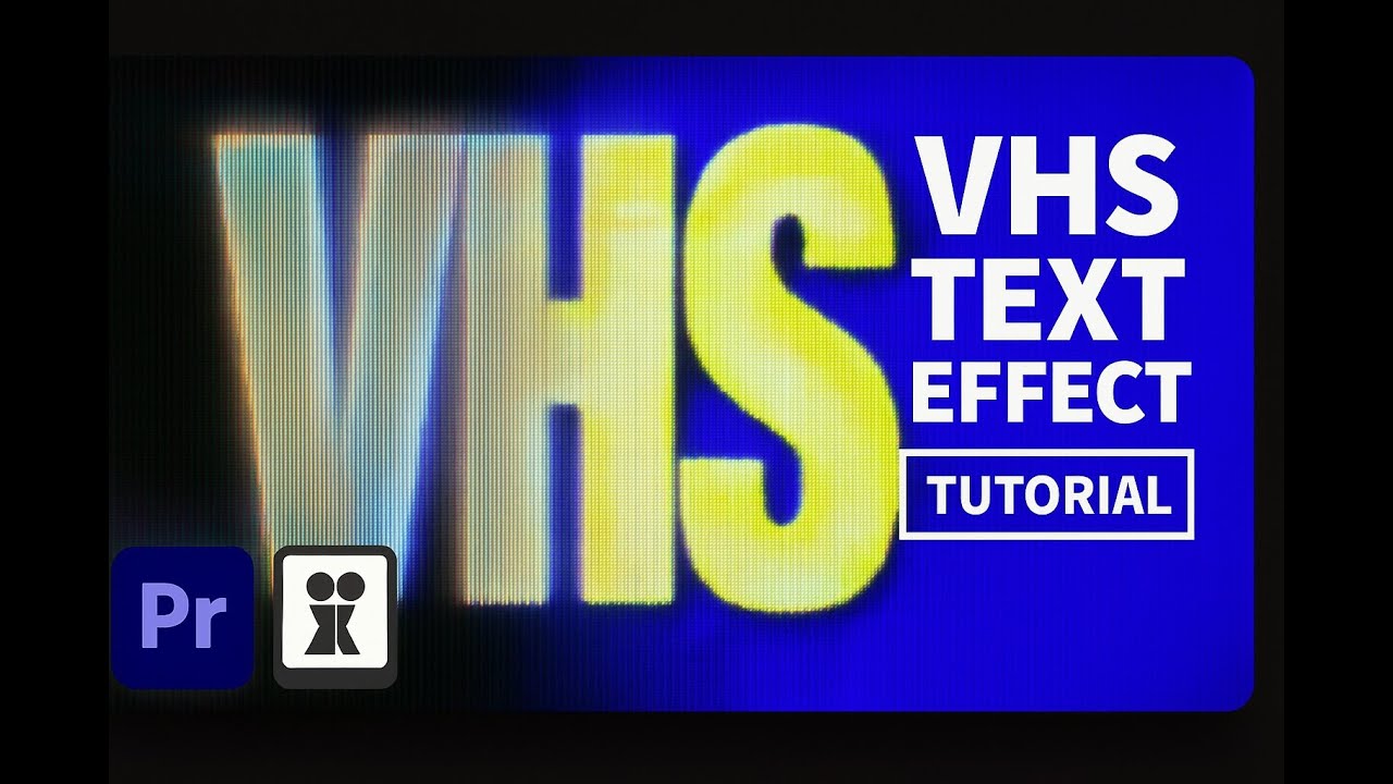 How To Make Analog VHS Text Effect In Premiere Pro