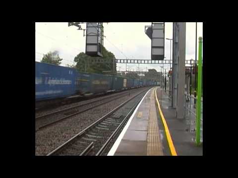 *FAST LINE* DRS Class 57, 57007 & 57011 4M44 & 390122 passing Rugeley Trent Valley (27th June 2013)