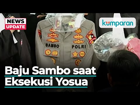 Baju Ferdy Sambo saat Eksekusi Yosua Ditunjukkan di Persidangan